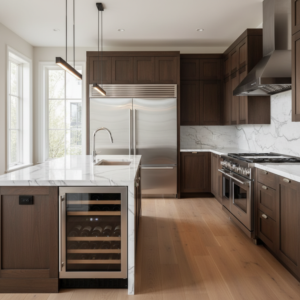 Luxury kitchen with premium appliances